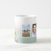 モダン最高のMom Everフローラ写真コラージュ コーヒーマグカップ (中央)