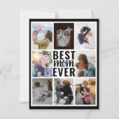 モダン最高のMom Ever Black & White Photo Collage (正面)