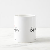 モダン最高のMom Ever & Kids Name Script Two-Tone コーヒーマグカップ (中央)
