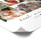 モダン最高のMom Ever Script | 9フォトグリッド丁合 ポスター (角)