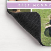 モダン最高のMommy Photo Collage Purple マウスパッド (コーナー)