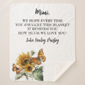 モダン最高のNana Ever孫がフローラに名前を付ける シェルパブランケット (正面)