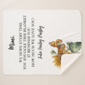 モダン最高のNana Ever孫がフローラに名前を付ける シェルパブランケット (正面(横))