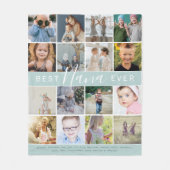 モダン最高のNana Ever Photo Collage & Names フリースブランケット (正面)