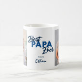 モダン最高のPapa Ever Photo Father's Day コーヒーマグカップ (中央)