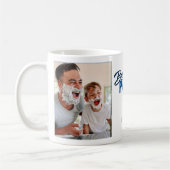 モダン最高のPapa Ever Photo Father's Day コーヒーマグカップ (左)