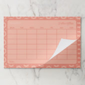 モダン月のカレンダー ペーパーパッド (折り畳み)