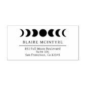 モダン月相エレガント差出人住所 セルフインキングスタンプ (デザイン)