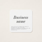 モダン服つるラベル (裏面)