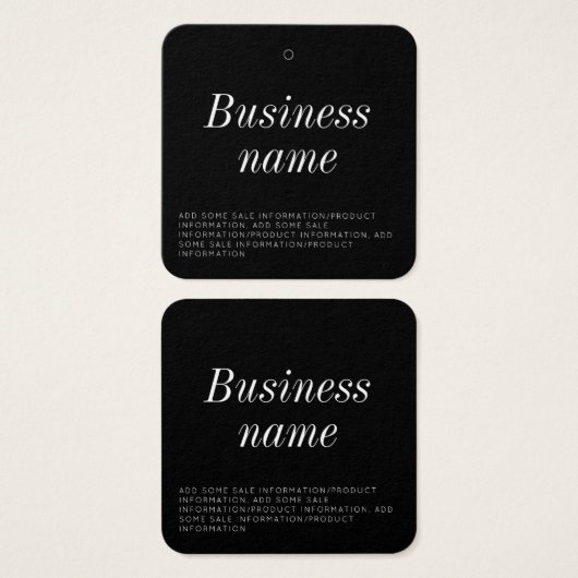 モダン服つるラベル (正面&裏面)