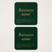 モダン服つるラベル (正面&裏面)