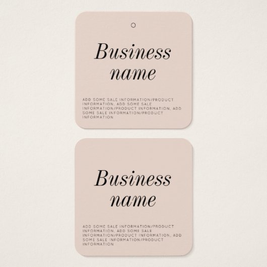 モダン服つるラベル (正面&裏面)