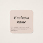 モダン服つるラベル (裏面)