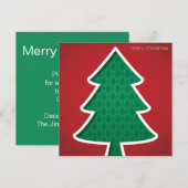 モダン木を切る 招待状 (正面/裏面)