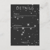 モダン木炭ブラックウィンタースパークル詳細 エンクロージャーカード (正面)