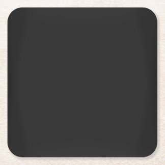モダン木炭ブラックカスタマイズ スクエアペーパーコースター