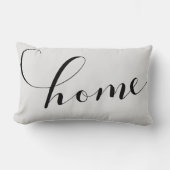 モダン木目枕 ランバークッション (正面)