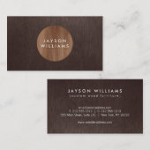 モダン木目III名刺 名刺 (正面/裏面)