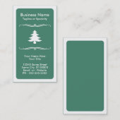 モダン木 名刺 (正面/裏面)