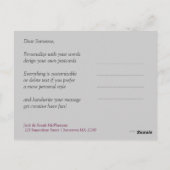 モダン東洋ラブフュージョン感謝ポストカード ポストカード (裏面)