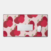 モダン果実インスパイアApple Pattern Desk Mat デスクマット (キーボード&マウス)