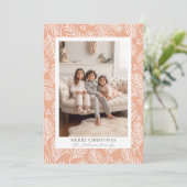 モダン枝メリー – 書道 – 縦写真 シーズンカード (スタンド正面)