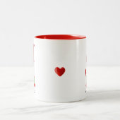 モダン格言は緑と赤 ツートーンマグカップ (中央)