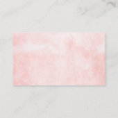 モダン桃の水ミニマル色の結婚座席表 プレイスカード (裏面)