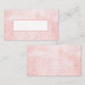 モダン桃の水ミニマル色の結婚座席表 プレイスカード (正面/裏面)