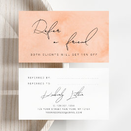 モダン桃の水色メイクアップ 紹介カード