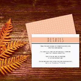 モダン桃結婚詳細 エンクロージャーカード