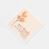 モダン桃金ゴールド水の色与え感謝してい聖なる書物、 経典 スタンダードランチョンナプキン (角)