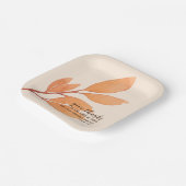 モダン桃金ゴールド水の色与え感謝してい聖なる書物、 経典 ペーパープレート (傾斜あり)