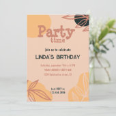 モダン桃 招待状 (スタンド正面)