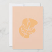 モダン桃 招待状 (裏面)