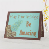 モダン梅 カード (黄色い花)