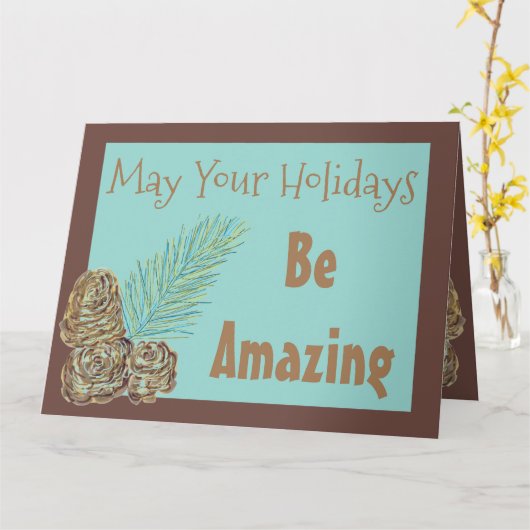 モダン梅 カード (黄色い花)