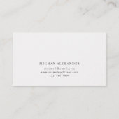 モダン植物名刺 名刺 (裏面)