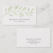 モダン植物名刺 名刺 (正面/裏面)