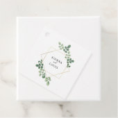 モダン植物幾何学結婚の フェイバータグ (インサイチュ)