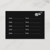 モダン植物性の台本と描花 名刺 (裏面)