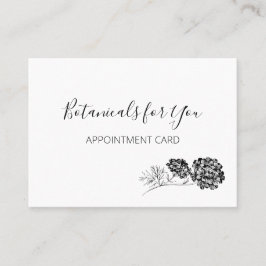 モダン植物性の台本と描花 名刺