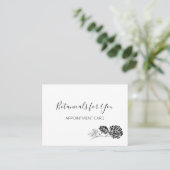 モダン植物性の台本と描花 名刺 (スタンド正面)