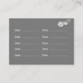 モダン植物性の台本と描花 名刺 (裏面)