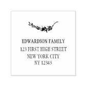 モダン植物性オリーブ葉枝の自染 セルフインキングスタンプ (デザイン)