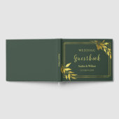 モダン植物性ミニマル王室のリス結婚ン ゲストブック (全面)