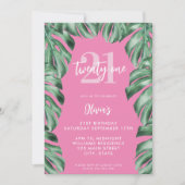 モダン植物樹エレガント樹園 招待状 (正面)