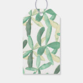 モダン植物樹結婚生感謝 ギフトタグ (裏面)