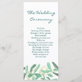 モダン植物樹結婚生記念事業 プログラム (裏面)