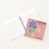 モダン植物線芸術感謝ジャーナル ノートブック (内部)